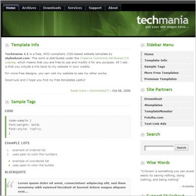 Techmania 1.1 Template