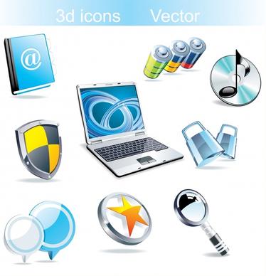computing design elements modern 3d symbols