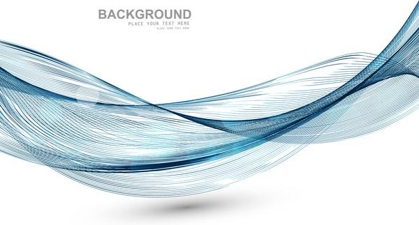 technologie blue business line wave white background vector design