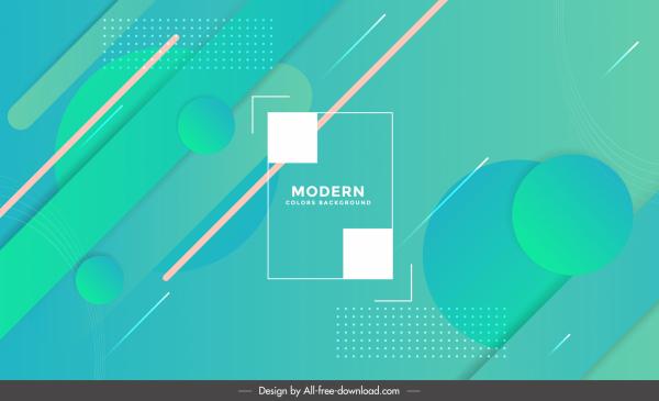 technology background template modern green elegant geometric decor