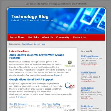 Technology Blog Template