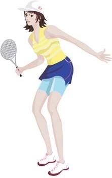 tennis sport vector 6