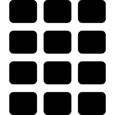th button sign icon symmetrical squares silhouettes layout