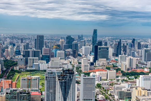 thailand city scenery picture modern high view 
