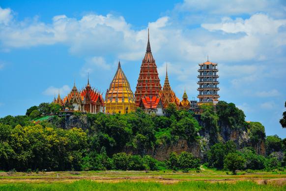 thailand scenery picture elegant temple architectures