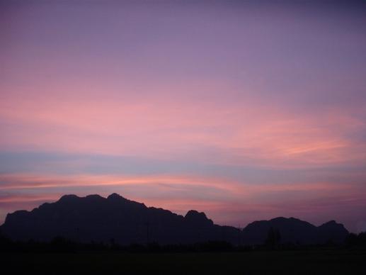 thailand sky sunset