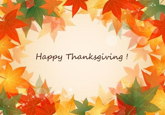 happy thanksgiving day background vector illustration