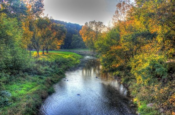 the apple river at apple river canyon state park illinois