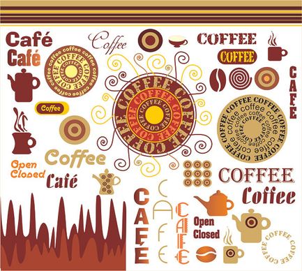 the art of coffee vector graphic