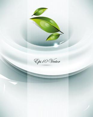 the brilliant dynamic green leafy background 03 vector