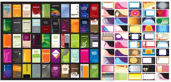 the card background templates vector