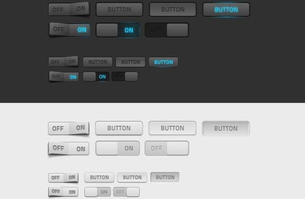 the delicate button switch psd layered