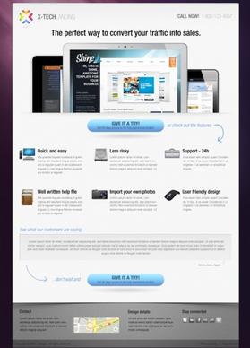 the delicate web design templates psd layered