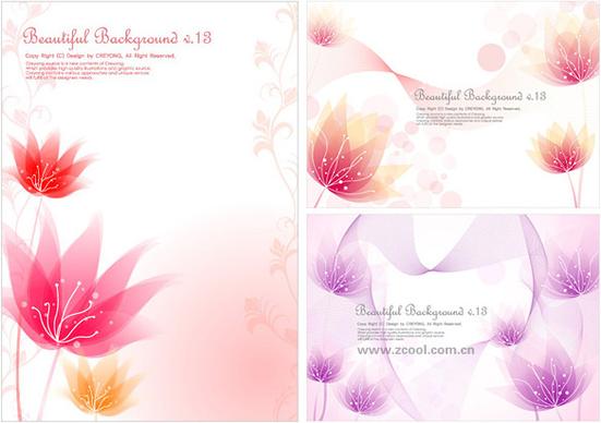 the dream small flower background vector