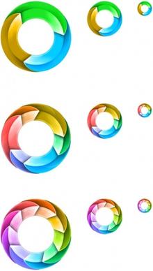 the dynamic rotating ring icon psd layered