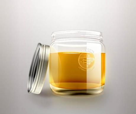 the exquisite honey bottle psd layered