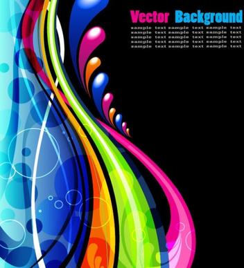 the fashion dynamic flow lines background vector