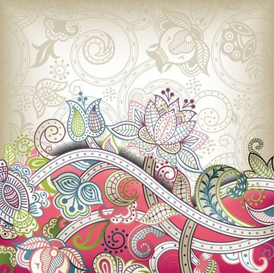 the gorgeous classical pattern vector 4