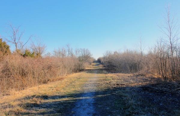 the hiking path at weldon springs state natural area missouri