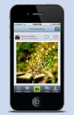 the iphone4 interface psd layered