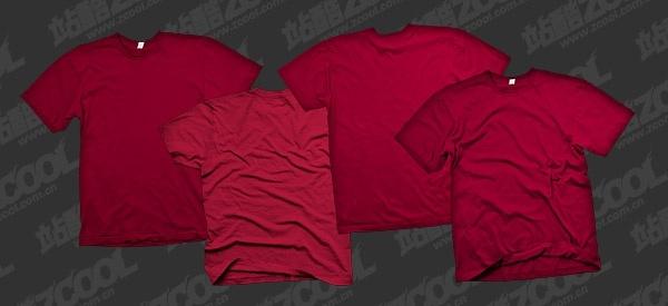 the red blank trends tshirt template psd layered