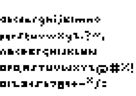The tiniest font