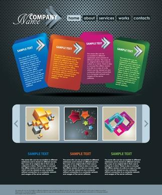 the trend of dynamic website templates 06 vector