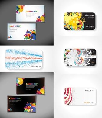the trend of the card background vector