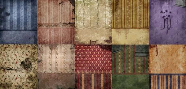 the walls of the dilapidated europeanstyle wallpaper picture 2