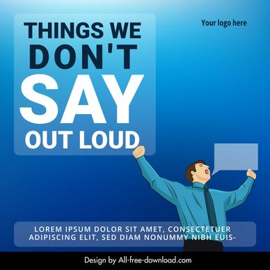 things we dont say out loud poster cartoon character