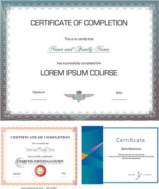 three vector design certificate