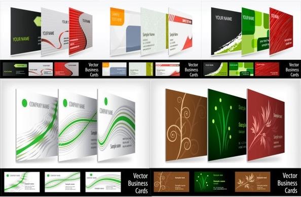 threedimensional renderings show business card vector