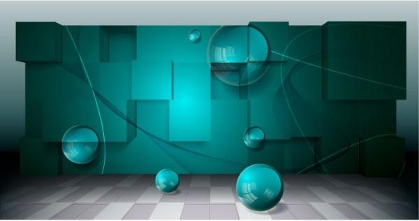threedimensional space for creative business background vector 3