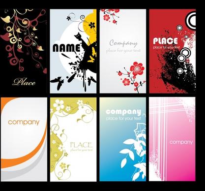 card background templates modern grunge abstract nature themes