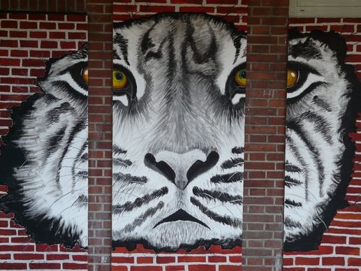 tiger art painting