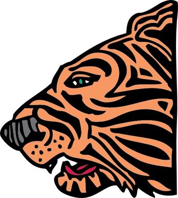 Tiger Head clip art