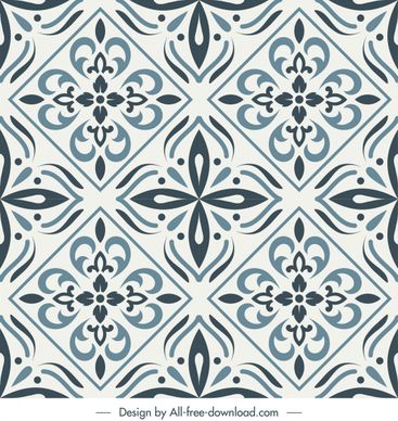 tile pattern template retro elegant symmetric repeating shapes