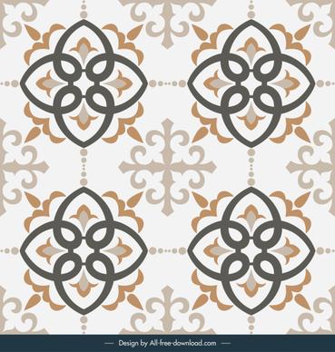 tile pattern template symmetric design classic elegant decor