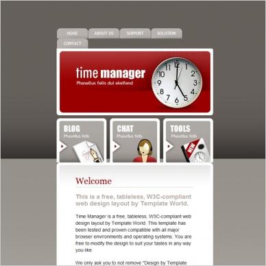 Time Manager Template