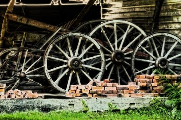 tires wooden heritage