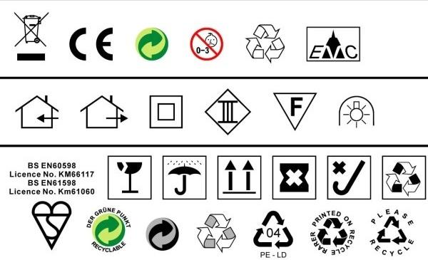 to do a design often used in environmental standards such as ce trash icon