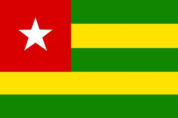 Togo Flag clip art