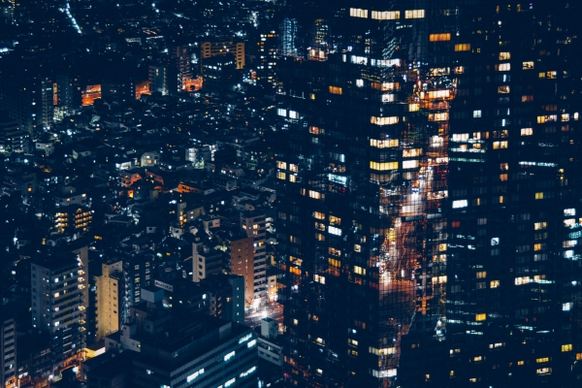 tokyo city lights