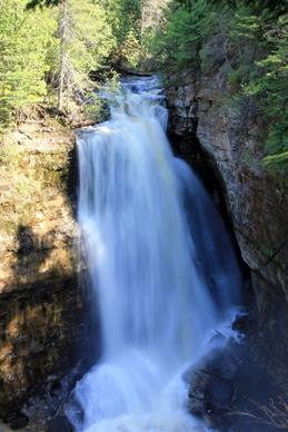 top of miners falls at pictured rocks national lakeshore michigan