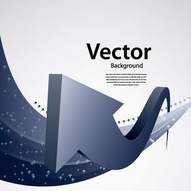 touched by a sense of the arrow vector technology background 1