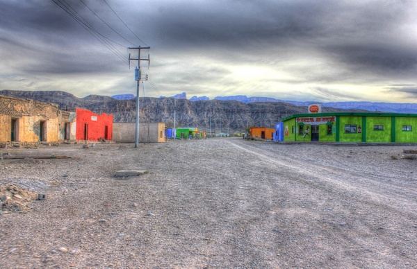 town road at boquilla del carmen coahuila mexico