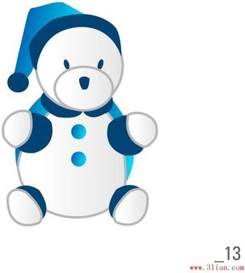 toy snowman vector