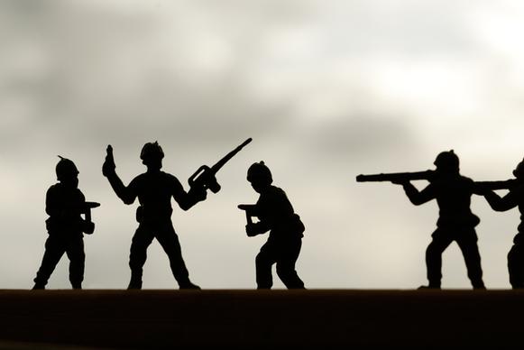 toy soldiers silhouette