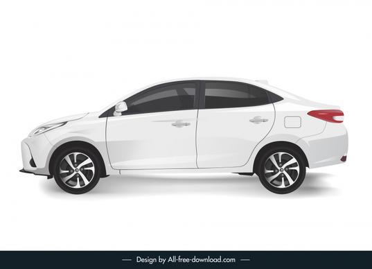 toyota vios car model template side view sketch