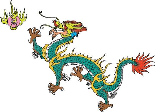 traditional dragon vector